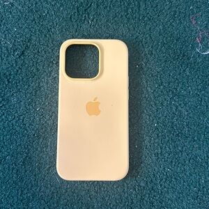 Yellow apple iPhone 14 Pro case